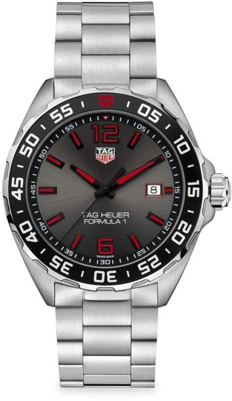 Tag Heuer Formula 1 43MM Stainless Steel Quartz Bracelet Watch #Sponsored , #AFFILIATE, #MM#Formula#Tag Tag Heuer Formula 1, Tag Heuer Formula, Etsy Marketing, Tag Heuer Watch, Ebay Selling, 200m, Calvin Klein Men, Omega Speedmaster, Quartz Bracelet