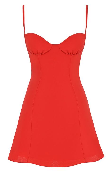 House Of Cb Christiana Dress, Red Summer Mini Dress, Red Mini Dress Hoco, Cute Red Mini Dress, Short Red Formal Dresses, Red House Of Cb Dress, Wpa Dresses, House Of Cb Mini Dress, Red Dresses For Christmas