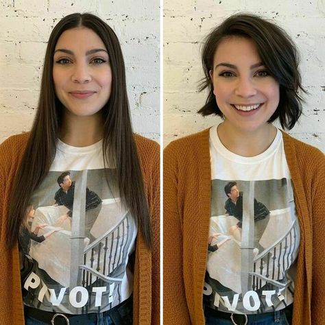 Mom Haircuts, Before And After Haircut, Best Hair Stylist, Edgy Haircuts, Long To Short Hair, Luscious Hair, Hair Studio, Hair Transformation, Cut And Color