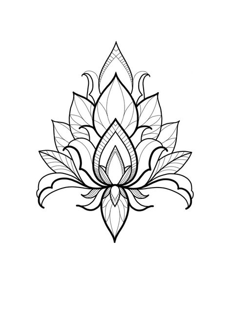 Mandala Sketch Tattoo, Mandala Tattoo Simple, Mandala Tattoo Sketch, Mandala Tattoo Stencil, Geometric Tattoo Sketch, Lotus Mandala Design, Tattoo Crane, Simple Mandala Tattoo, Lotus Mandala Tattoo