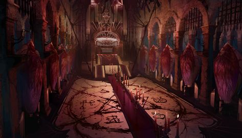 ArtStation - Necromancer dungeon Fantasy Room, Dungeon Room, Fantasy Rooms, Growing Pains, Scenery Background, Fantasy Artwork, Room Ideas, Art