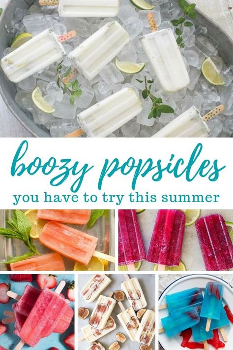 Adult Popsicles Recipes, Vodka Popsicles, Wine Popsicles, Adult Popsicles, Margarita Popsicles, Boozy Pops, Boozy Ice Pops, Alcoholic Popsicles, Boozy Popsicles