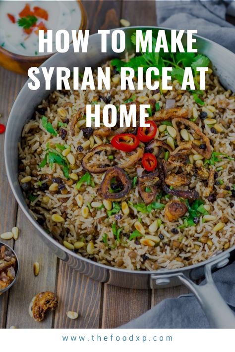 As I was going through some recipes on the internet, I found Syrian rice. By the name it is very clear that it is a Syrian dish. This basic white recipe is their staple meal. I tried the recipe first and served it to my friend. To my surprise, she loved this basic white rice recipe. So I thought to share with you all as it is a very simple rice recipe. #syrian #syrianrice #syrianricerecipe #syrianricepudding Traditional Syrian Food, Syrian Rice Recipe, Syrian Food Recipes, Syrian Rice, Manakish Recipe, Syrian Cuisine, White Rice Recipe, Meze Recipes, Syrian Recipes