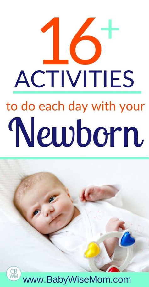 16 plus activities to do each day with your newborn. Best Toys for Baby: Ages 0-3 Months. Best toys and activities for newborn babies ages 0-3 months old. Ideas for waketime with your baby. #babyactivities #newbornplaytime #babyplaytime #newborntoys Newborn Play, Newborn Activities, Baby Wise, Baby Development Activities, Baby Routine, Best Baby Toys, Newborn Baby Tips, Baby Play Activities, Help Baby Sleep