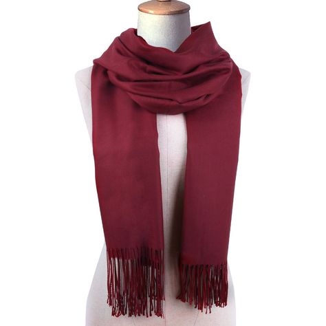 Red Scarf Winter, Red Shawl, Elegant Clothes, Red Scarf, Fashion Scarves, Designer Scarves, Red Scarves, White Coat, Cashmere Scarf