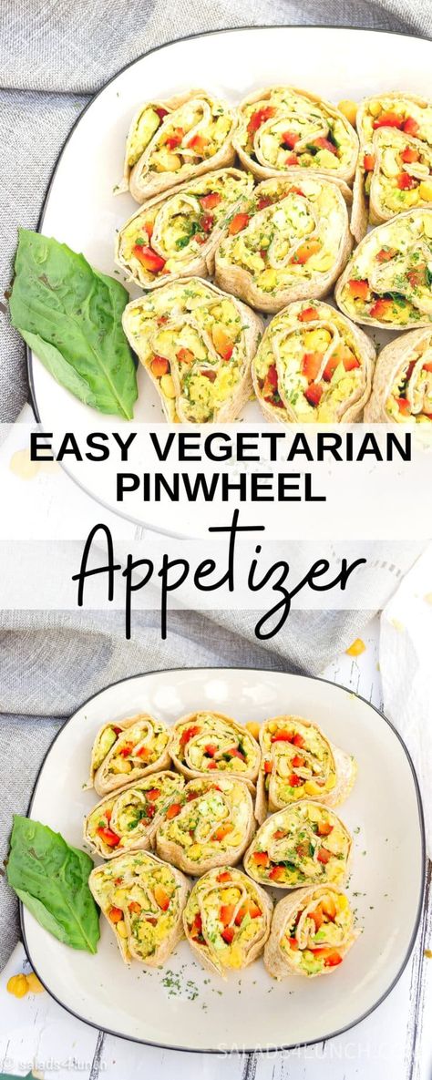 Easy Vegetarian Pinwheels Appetizer Recipe Vegetarian Mini Sandwiches, Vegetarian Pinwheels, Vegetarian Christmas Appetizers, Vegetarian Super Bowl, Fancy Appetizer Recipes, Fresh Appetizers, Vegetarian Appetizer, Pinwheel Sandwiches, Runners Food