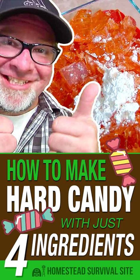 Rock Candy Recipe Easy Kool Aid, Rock Candy Recipe Easy, Hard Candy Recipes Easy, Hard Tack Candy Recipe, Home Made Candy Recipes, Hard Tack Candy, Rock Candy Recipe, Home Made Candy, Hard Candy Recipes