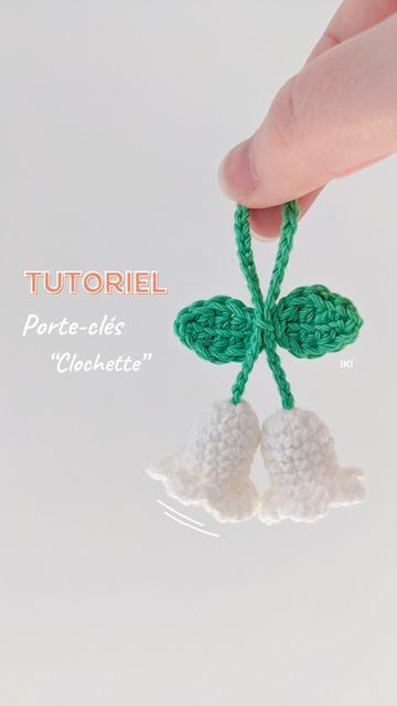 IKI.LineArt • Amandine | macramé, crochet et arts du fil 🧶 on Instagram: "🌱✨ Tuto Crochet : Porte-clés Muguet pour la Fête du 1er Mai ! 🌼 Avec l'arrivée du mois de mai, pourquoi ne pas offrir un brin de bonheur fait main ? 😊 Je te propose de réaliser ensemble ce charmant porte-clés muguet à deux clochettes.  C'est un projet très facile, parfait pour utiliser tes restes de pelote sans avoir besoin d'acheter d'autres accessoires. 🧶  Voici ce dont tu auras besoin :  - Un crochet - Un marqueur - Une aiguille - Une petite paire de ciseaux  Et c'est tout ! Prépare-toi à créer petit porte-clés plein de charme, à offrir ou à s'offrir ! 🎁  Swipe vers la droite pour découvrir le tuto et lance-toi dans cette aventure crochet avec moi. C'est parti mon IKI ! 😁  N'oublie pas de partager tes créat Crochet Charms, Small Garden Waterfalls, Crochet Keychain Pattern, Crochet Diy, Crochet Keychain, Cute Charms, Small Garden, Diy Crochet, Secret Santa