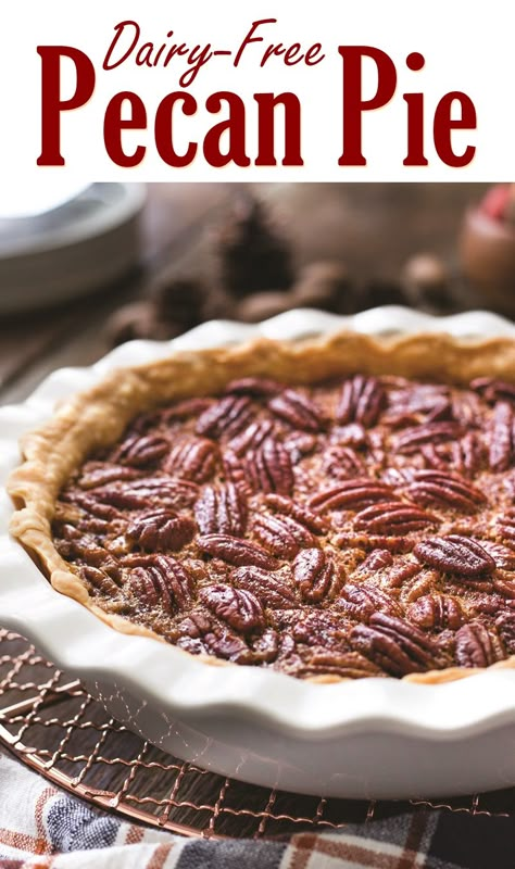 Pecan Pie Recipe Dairy Free, Dairy Free Pecan Pie Recipe, Thanksgiving Recipes Dairy Free, Gluten Free Dairy Free Pie, Dairy Free Pecan Pie, Cheesecake Pecan Pie, Pecan Pie Squares, Pecan Pie Cake Recipe, Cheesecake Pecan