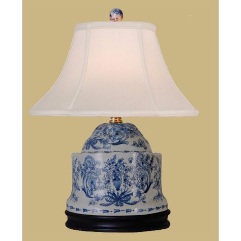 East Enterprises LPDLSH087B Jar Table Lamp - Blue and White - LPDLSH087B Chinese Lamps, Modern Room Divider, Porcelain Lamp, Porcelain Teapot, Modern Rustic Interiors, Jar Lamp, Table Lamp Sets, White Lamp, White Vases