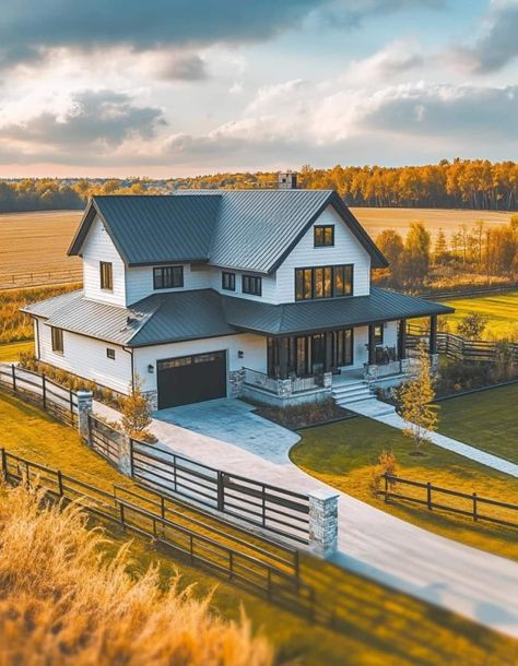 Luxurious Guest Bathroom, House With Land, Metal Building Home, Barn Style House Plans, Dream Life House, Architectural Design House Plans, Ranch Style Home, Barn Style House, Luxury Homes Dream Houses