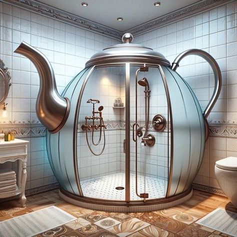 Design Interior Baie, Weird Furniture, Unusual Furniture, Decor Baie, Bathroom Decor Ideas Colors, Bathroom Inspiration Decor, Botol Air, Small Bathroom Decor, Shower Stall