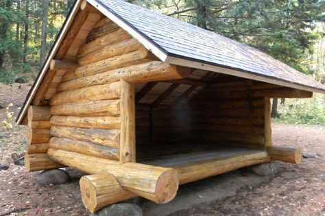 The Phoenix Rises! Celebrating a restored lean-to - - The Adirondack Almanack Lean To Shelter, Firewood Storage Outdoor, Firewood Shed, Lean To Shed, Small Log Cabin, American Flag Wallpaper, Lean To, Cedar Log, Outdoor Shelters