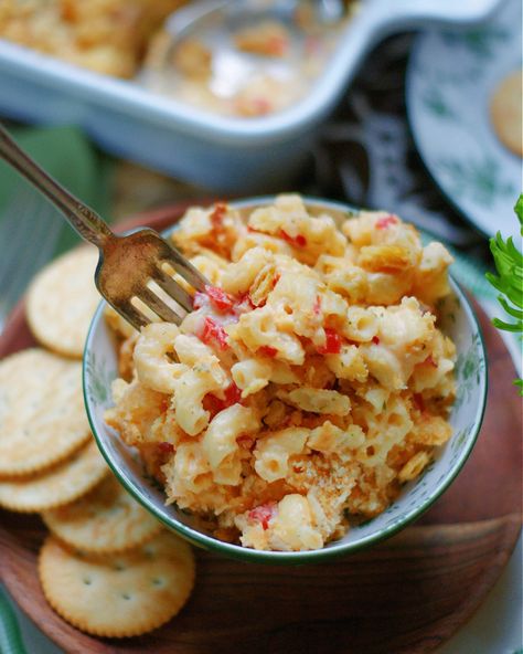 Jalapeno Pimento Cheese Recipe, Pimento Mac And Cheese, Cheese Hashbrown Casserole, Southern Discourse, Best Macaroni And Cheese, Cracker Toppings, Pimento Cheese Recipes, Cheese And Crackers, Mac Cheese Recipes