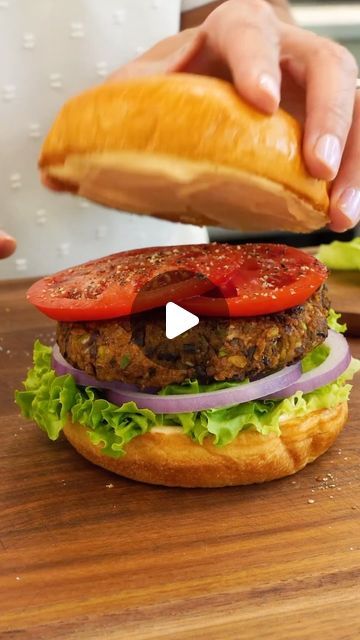 Allrecipes on Instagram: "How you bean? 🤭   We’re back, and this time with a burger patty that can give you a bit of goodness to keep you rolling through the holiday season. Let @nicolemcmom walk you through how to achieve this Veggie Black Bean Burger just in time for the weekend.   🧑‍🍳 Recipe Submitted By: LAURENMU  🔗 Head to the link in bio for more on this recipe.   #instafood #food #foodie #blackbeans #veggieburger #burgerrecipes #easyrecipes #easyburgers #beanrecipes #quickandeasy #homecook #plantbased #vegetarian #vegan" Beyond Burger, Vegan Burger Recipe, Easy Burgers, Black Bean Burger, Vegetarian Mains, Burger Patty, Black Bean Burgers, Veggie Burgers, Bean Burger