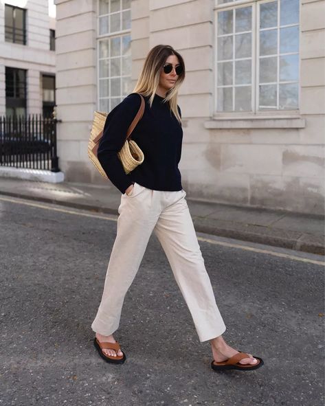 Emma Hill, Elegante Casual, Mode Casual, Mode Inspo, 가을 패션, White Pants, Spring Summer Outfits, Minimal Fashion, Outfit Details