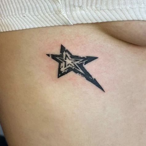 Rockstar Tattoo, Optical Illusion Tattoos, Illusion Tattoos, Funky Tattoos, 4 Tattoo, Star Tattoo, Astral Projection, Dainty Tattoos, Art Tattoos