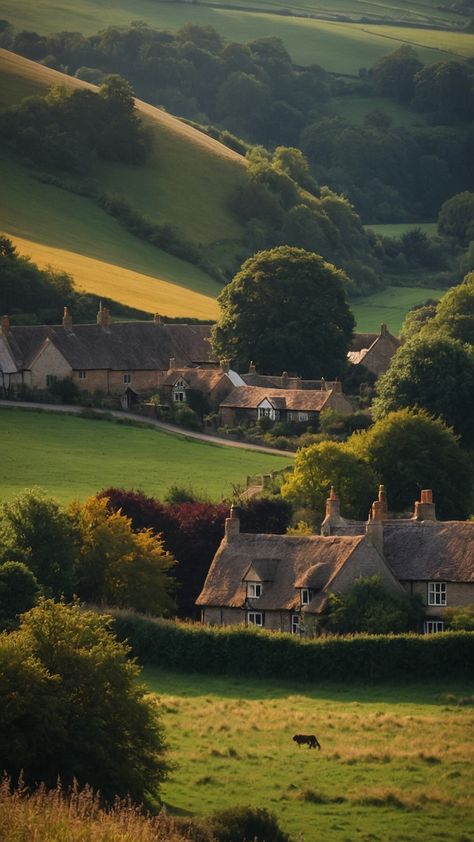 Discover the enchanting charm of an English village in our latest blog post Explore the captivating aesthetic of quaint cottages and old houses each with its own unique story to tell Immerse yourself in the delightful details of village life from small churches to picturesque landscaping that breathes life into every corner Uncover the secrets to achieving a cozy home interior with aesthetic wall papers and charming decor ideas that reflect the essence of rural England Whethe Country England, Small English Town, Old England Houses, Old English Village Aesthetic, Rural Village, Rural Life Aesthetic, British Village, England Village, Cozy Village