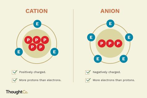 The Difference Between a Cation and an Anion Cation And Anion, Cosmetic Chemist, Science Diagram, Basic Chemistry, Chemistry Textbook, Gcse Chemistry, Chemistry Basics, Chemistry Education, Colorful Hairstyles