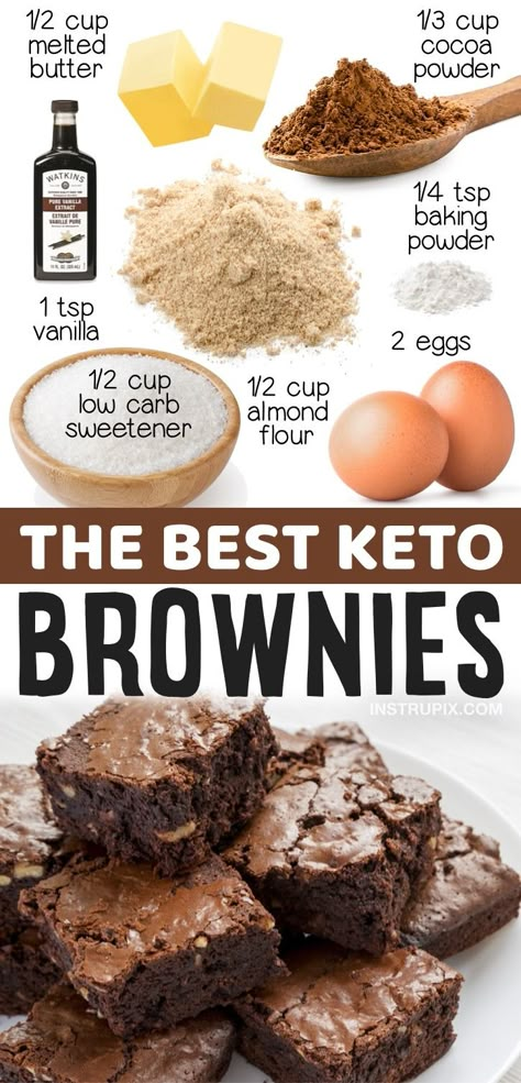 The Best Easy Keto Brownies (Made with Almond Flour) Keto Diet Results, Baking Soda Beauty Uses, Keto Brownies, Keto Dessert Easy, Sweet Cravings, Low Carb Chocolate, Low Carb Diet Recipes, Diet Help, Foods To Avoid