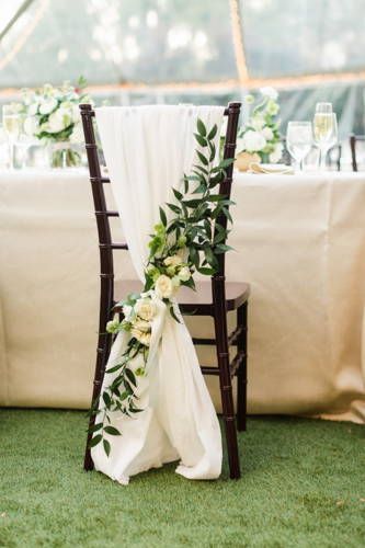 Wedding Chair Greenery, Wedding In The Garden Decoration, Mirror Backdrop Wedding, Wedding Chair Decorations Reception, Chair Decorations For Wedding, Wedding Chairs Decorations, Chair Decorations Wedding, Wedding Reception Chair Decorations, Wedding Chair Decorations Diy