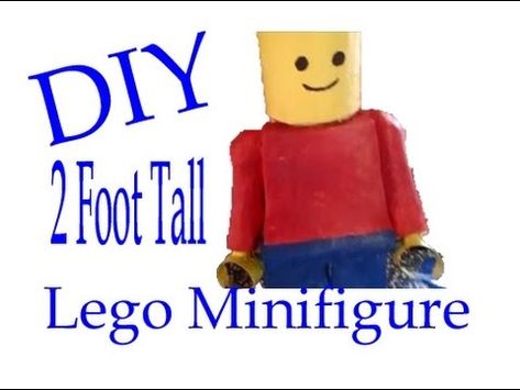 (4) DIY Two Foot Tall Lego Minifigure Valentines Box - YouTube Lego Valentine Box Ideas, Diy Lego, Valentines Box, Lego Minifigure, Valentine Box, Lego Minifigures, Mini Figures, Lego, Valentines