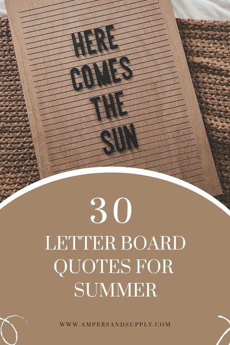 A roundup of 30 cute letter board quotes for summer. Great ideas for what to put on your letter board this summer. Letterboard Ideas Summer, Felt Sign Quotes, Summer Felt Board Quotes Funny, Sunshine Letter Board Quotes, June Letterboard Quotes Funny, Beach Letter Board Quotes, End Of Summer Letter Board Quotes, Summer Word Board Quotes, August Letterboard