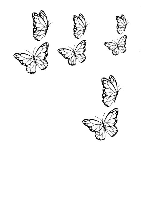 Butterfly Tattoo Outline, Butterfly Outline Tattoo, Outline Tattoo Ideas, Simple Butterfly Tattoo, Butterfly Tattoo Stencil, Butterfly Outline, Outline Tattoo, Small Butterfly Tattoo, Simple Butterfly