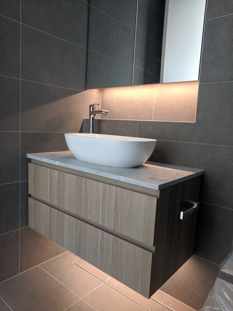 Bathroom Basin Counter Design, Bathroom Wash Basin Cabinet Ideas, Counter Top Basin Bathroom Vanity Units, Wash Basin Unit, Basin Unit Design Modern, Small Bathroom Basin Cabinet, Basin Counter Design Cabinets, Small Basin Vanity Unit, Small Basin Counter