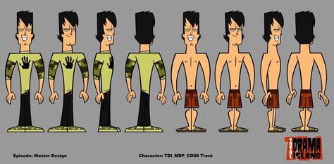 Trent Designs Facial Expressions Drawing, Indian Comics, Character Turnaround, Character Model Sheet, Black Cartoon Characters, Drama Total, Drama Island, Drawing Expressions, Total Drama Island