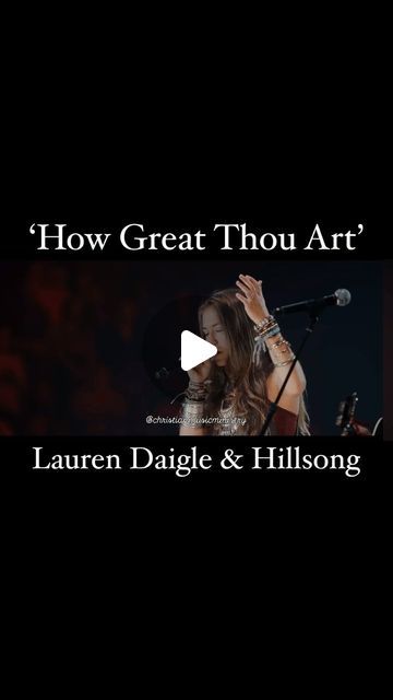 Christian Music Ministry USA on Instagram: "@lauren_daigle Experience pure worship with Lauren Daigle’s powerful rendition of ‘How Great Thou Art’ with Hillsong. Truly moved by the spirit! 🙌✨ #WorshipMoment #HowGreatThouArt #LaurenDaigle #Hillsong #christianmusicministry #christianmusic" How Great Thou Art, Christian Song Lyrics Hillsong, Inspirational Song Lyrics, Music Ministry, Christian Song Lyrics, Lauren Daigle, Inspirational Songs, Christian Artists, Music Clips