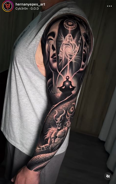 Surreal Tattoo Ideas Drawings, Best Tattoos For Men Ideas Unique, Meaning Tattoos Symbols, Feminine Tattoos With Meaning, Symbols With Deep Meaning, Deep Meaning Pictures, Tattoos With Deep Meaning, Meaning Pictures, Voll Arm-tattoos