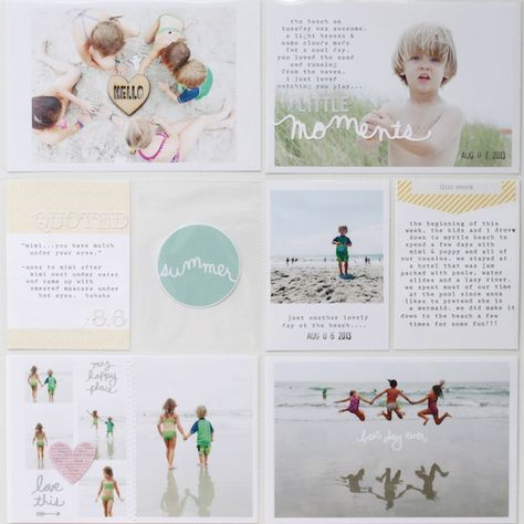 Project Life Inspiration: Clean Look » Isa's Place Project Life Planner, Project Life Freebies, Family Yearbook, Project Life Scrapbook, Project Life Album, Project Life Layouts, Pocket Scrapbooking, Foto Baby, Creation Couture