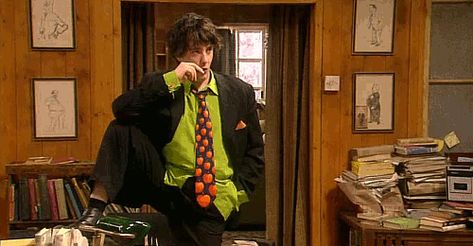 When he pulled out his best clothes. | 31 Times You Could Really Relate To Bernard Black Bernard Black, Dylan Moran, English Humor, British People, Black Book, About People, Black Books, Book Tv, Irish Men