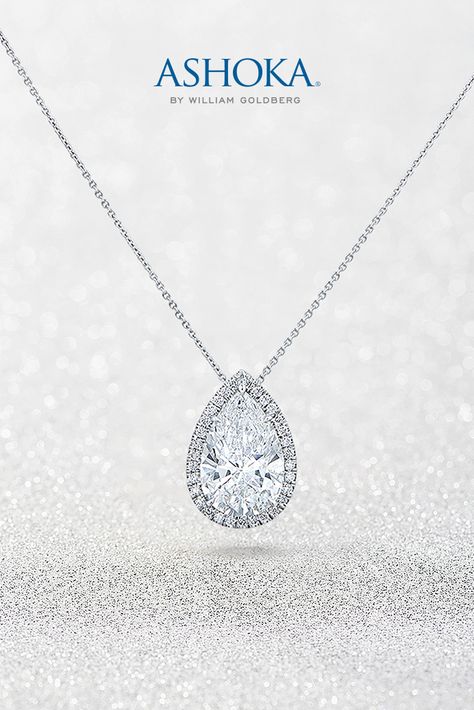 Pear Shape Diamond Micropavé Pendant Necklace Pear Shape Diamond Necklace, Pear Shape Necklace, Pear Shaped Diamond Pendant, Pear Shaped Necklace, Pear Diamond Pendant, Pear Diamond Necklace, Pear Shaped Diamond Necklace, Classic Pendant Necklace, Pear Shape Pendant