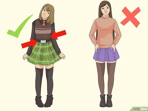 How to Look Good In Your School Uniform (with Pictures) - wikiHow Outfit Ideas School, How To Look Attractive, College Uniform, Winter Outfits For School, School Uniform Fashion, School Uniform Outfits, Summer School Outfits, Fall Outfits For School, Grunge Dress