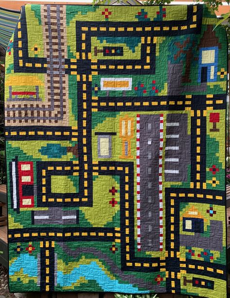 Birthday Quilt, Car Quilt, The Bauhaus, My Grandson, House Quilts, Small Boy, Crochet Lessons, Diy Quilt, Toy Cars