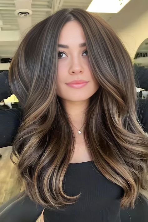 Subtle Natural Brunette Balayage Medium Length Prom Hairstyles, Cool Cuts, Highlights Brown Hair Balayage, Balayage Hair Ideas, Hairstyle For Wedding, Balayage Straight Hair, Balayage Hair Caramel, Hairstyles Design, Subtle Balayage