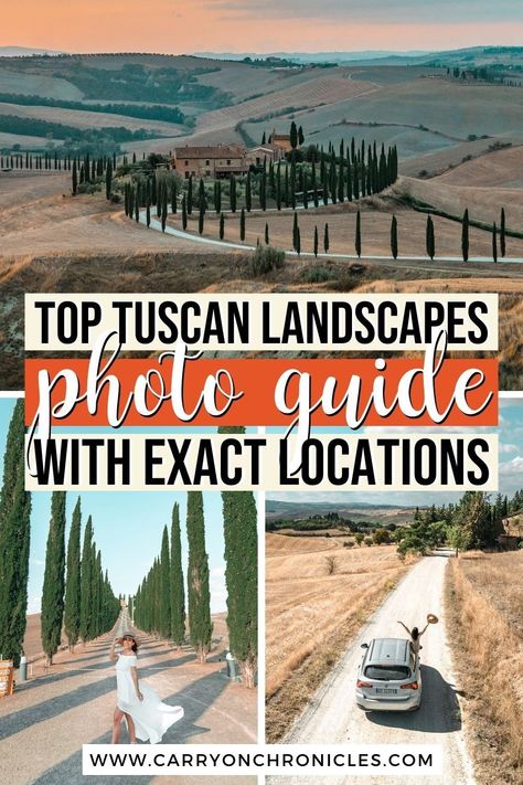 Are you searching for some incredible Tuscany Instagram spots to photograph? Tuscany landscapes are some of the most impressive in the world. So whether you’re ready to take your Tuscany landscape photography to the next level or you’re seeking Tuscany photo ideas for inspiration, you’re in the right place. Discover the best locations for unbelievable Tuscany photos, including exact locations, GPS coordinates, and helpful photo tips! #tuscanyphotography #instagrammabletuscany #tuscanyphotoshoot San Gimignano Italy Photography, Most Instagrammable Places In Tuscany, Tuscany Couple Photos, Tuscany Instagram Spots, Toscana Photo Ideas, Tuscany Picture Ideas, Tuscany Photo Ideas, Tuscany Photoshoot, Florence Photo Ideas