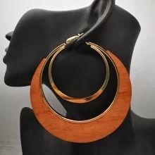 SOMESOOR Vinatge African Headwrap Woman Wood Drop Earrings Afrocentric Ethnic Boths Side Painting Jewelry For Blacks Gifts 1Pair|Drop Earrings| - AliExpress Cheap Statement Hoop Jewelry, Ankara Earrings Leone Culture, Afrocentric Earrings Myafricangold, Big Hoop Earrings Black, Big Hoop Earrings And Necklace, Luxury Handmade Statement Hoop Earrings, Luxury Handmade Teardrop Hoop Earrings, Affordable Statement Hoop Earrings For Festivals, Cheap Orange Statement Hoop Earrings