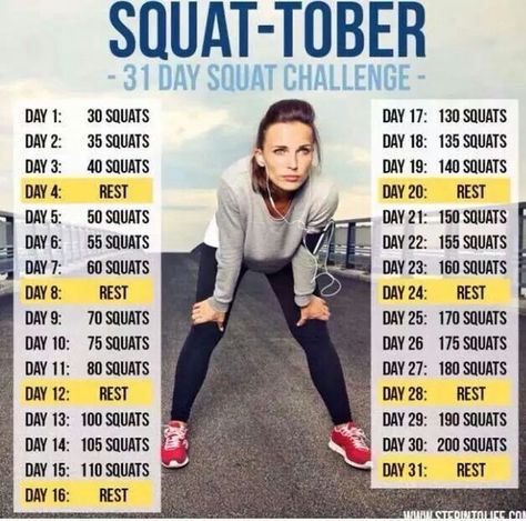 Squatober Squat Exercises, 30 Day Squat Challenge, Squat Challenge, I Work Out, Health Motivation, Life Blogs, Bodyweight Workout, Get In Shape, Workout Challenge