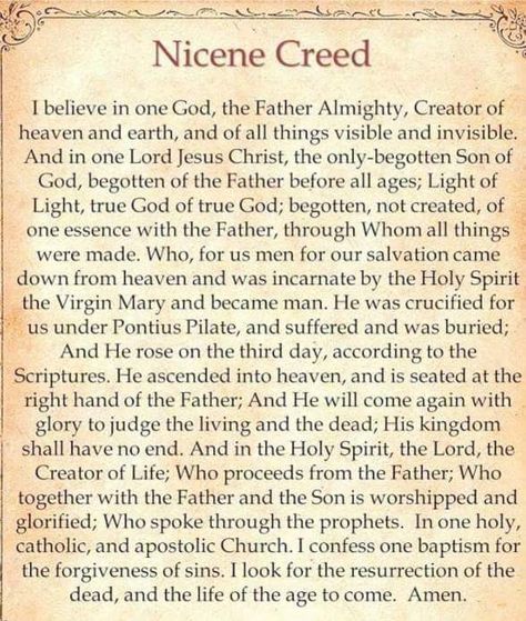 Nicene Creed Nicene Creed, Greek Orthodox, Son Of God, Heaven On Earth, Jesus Christ, Encouragement, Jesus, The Creator, Quotes