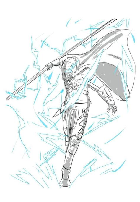 Dynamic Swordsman Poses Drawing, Quarter Staff Poses Drawing, Glaive Poses Drawing, Spell Casting Pose Reference Drawing, Gauntlet Pose Reference, Man Holding Spear Reference, Throwing Spear Reference, Dynamic Spear Poses Reference, Spear Wielding Pose