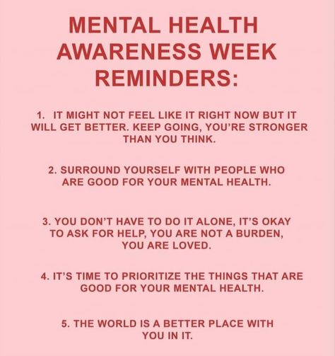 Mental Health Awareness Week, Mental Health Recovery, Stronger Than You Think, It Gets Better, Ask For Help, Be Strong, Mental Health Awareness, Its Okay, Self Love