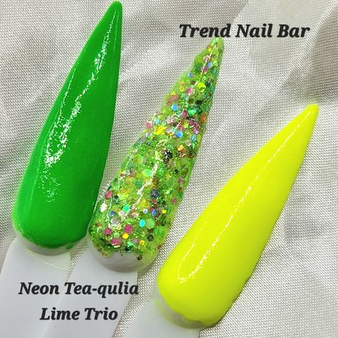 Tea-qulia Lime- Neon Lime Nail Dip Powder, Chunky Glitter Dip Nails, Acrylic Powder, Summer Dip Powder, Dip Powder Trio, Neon Green Nails Summer Dip Powder, Glitter Dip Nails, Nails Acrylic Powder, Lime Nails, Summer Dip, Lime Tea, Neon Green Nails, Nail Dip Powder, Nail Prices