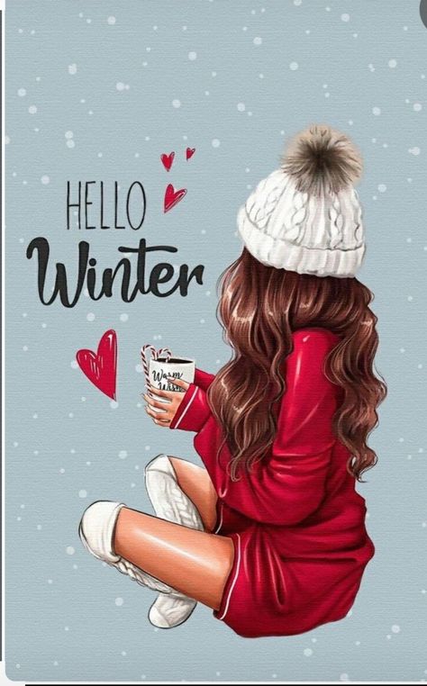 Last Day Of Sale, Iphone Wallpaper Winter, Girly M, Girly Wall Art, Girly Drawings, Hello Winter, Winter Wallpaper, Winter Girls