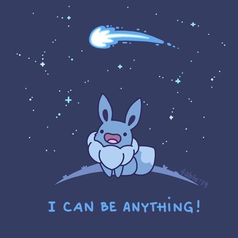 You can be anything with the right stone. 👍 . . . . . #eevee #eeveelution #believeinyourself #shootingstar #pokemon #pokemongo #nintendo… Pokémon Quotes, Pokemon Quotes, Mega Pokemon, Pokémon Stuff, Pokemon Eeveelutions, Eevee Evolutions, Pokemon Images, Pokemon Eevee, Cute Pokemon Wallpaper