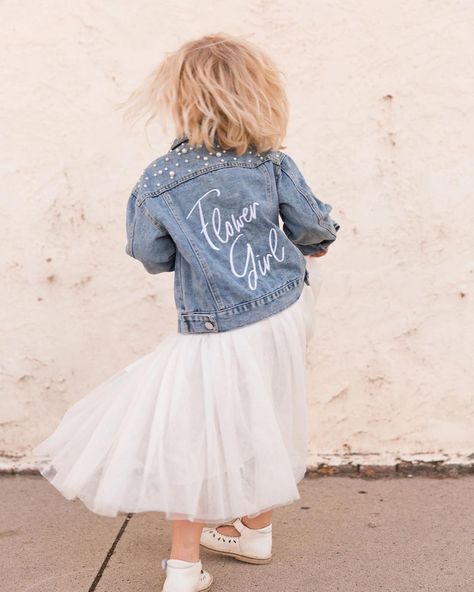 Custom Flower Girl Jackets now available in store and online Rust Color Wedding, Flower Girl Dress Simple, Dress Ideas Short, Hair Basket, Simple Flower Girl, Simple Flower Girl Dresses, Wedding Bridesmaid Flowers, Flower Girl Dress White, Girl Dress Ideas