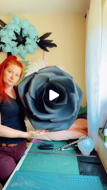 XLDecorations - 𝐆𝐢𝐚𝐧𝐭 𝐟𝐥𝐨𝐰𝐞𝐫𝐬 & 𝐖𝐢𝐧𝐠𝐬 on Instagram: "Making black roses 🌹🖤 I think i have a lot of dark content last few weeks 😄 Need to add some bright colours to my instagram soon 😄 Making 15 of these ones 🤗🖤 #xldecorations #roses #handmade #diy #fyp #reels #events #largeflowers #bigroses #wedding #gothicstyle #gothic #blackcolour #🖤 #uk #london #usa" Lost Frequencies, Giant Roses, Rose Wall, Black Roses, Giant Flowers, Uk London, Blossom Trees, August 1, Big Flowers