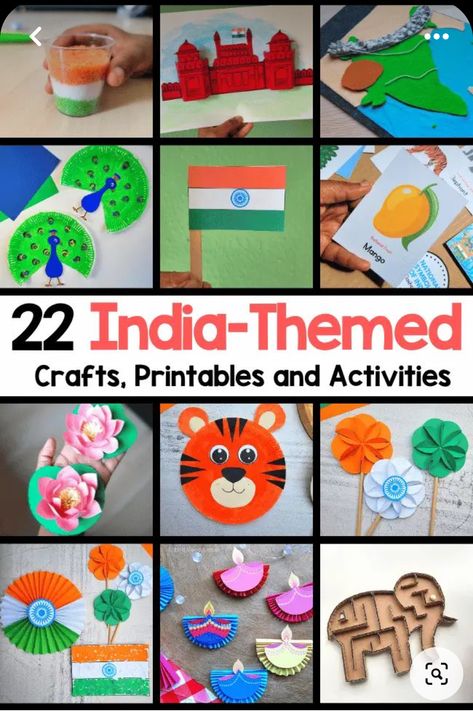 India Activities For Kids, Around The World Crafts For Kids, Dragon Festival, Multicultural Activities, Activities To Do With Kids, Around The World Theme, India For Kids, 2023 School, Crafts Printable